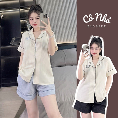 Set Bộ Đồ Nữ Pijama Form Rộng Họa Tiết Thêu 50-95kg (Có Bigsize)Cô Nhỏ Cao Cấp Kiểu Dáng Dễ ThươngVải Xốp Mềm Mát SET825