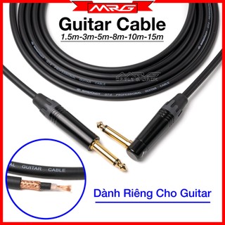 Dây line jack 6 ly guitar loại tốt, dài 1.5m-3m-5m, dây kết nối tín hiệu đàn guitar hoặc bass 2 đầu jack 6ly. d6