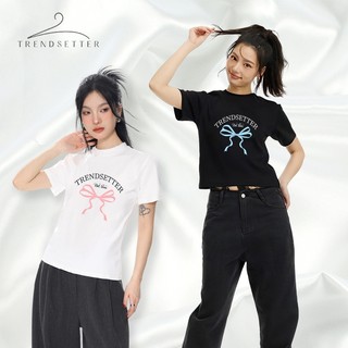Áo Baby Tee TRENDSETTER thun cotton Premium 260gsm in chữ dễ thương thoáng mát cho mùa hè AP16