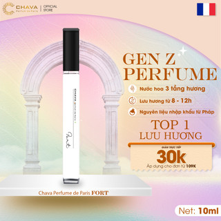 Nước Hoa Nam,Nước Hoa CHAVA FORT Dòng GEN Z, Mùi Hương Nam Tính - Mạnh Mẽ Dung Tích 10ml