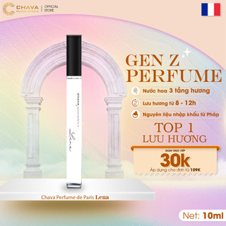 Nước Hoa Nữ, Nước Hoa CHAVA LÉNA Dòng GenZ, Hương Thơm Tươi Mát - Gợi Cảm, Chính Hãng- Tiêu Chuẩn Pháp, Dung Tích 10ml