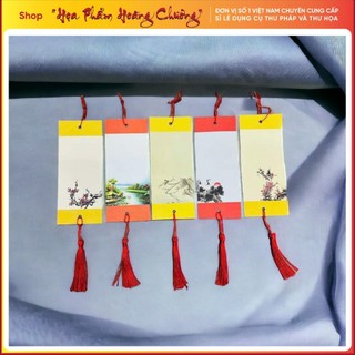 Combo 10 giấy viết thư pháp cở nhỏ kích thước 7x17cm in 2 mặt