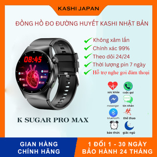 Đồng hồ đo đường huyết Kashi Nhật Bản Chính Hãng - K Sugar Pro Max - Đo huyết áp, đo nhịp tim, hỗ trợ đàm thoại