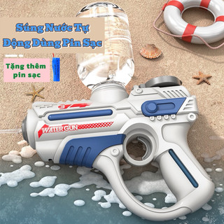 [TẶNG PIN SẠC] Đồ Chơi Sung Nước Sử Dụng Pin Sạc, Sung Phun Nước Thế Hệ Mới Mùa Hè Dành Cho Bé Vận Động Ngoài Trời.