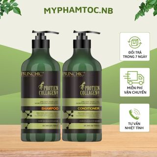 Dầu cặp gội xả PRINCHIC-Phục hồi tóc hư tổn, mềm mượt, giảm gãy rụng tóc