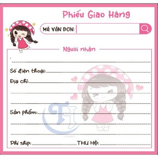 1 xấp /20 tờ phiếu giao hàng 9,5 x 10 cm