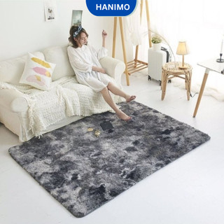 Thảm lông loang 1m6x2m trải sàn, thảm trải sofa phòng khách phòng ngủ HANIMO