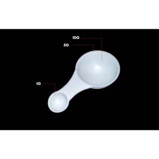 Muỗng, thìa đong phân bón dạng bột, chất rắn..2 đầu đong định lượng 1g ,5g, 10g