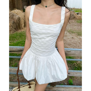 LOLA MINI DRESS - Đầm bí phồng 2 dây hoạ tiết ô vuông tiểu thư dễ thương mùa hè dịu dàng 🌿🌿