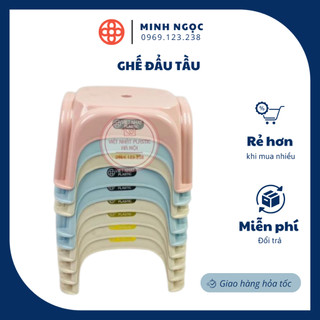Ghế Đẩu tầu 2107 nhựa PP nguyên chất hàng Cao cấp việt nhật, ghế đẩu thấp cao cấp