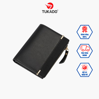 Ví Nữ Mini Cầm Tay TAILIAN Phối Da Lộn Chính Hãng Gấp 2 Nhỏ Gọn Siêu Đẹp Giá Rẻ 𝐓𝐋𝟎𝟏 - Tukado