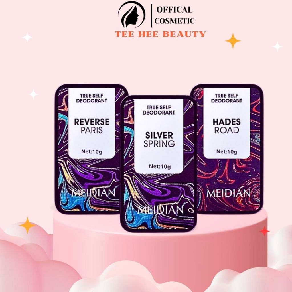 Nước Hoa Khô Nam Nữ Combo 3 Mùi Chính Hãng Dạng Sáp Median Lưu Hương 12 Tiếng Ngọt Nhẹ