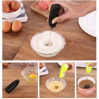 Máy đánh trứng pha cafe cầm tay mini tạo bọt chạy pin đa năng tiện dụng giá rẻ