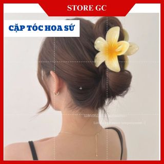 Kẹp tóc hoa sứ, kẹp tóc hình bông hoa phong cách hàn quốc phụ kiện tóc cực dễ thương