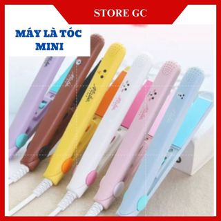 Máy làm tóc mini máy uốn tóc duỗi tóc 2 in 1 đa năng nhỏ gọn làm nóng nhanh kèm hộp đựng