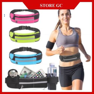 Túi đeo hông đeo bụng chạy bộ, Túi đựng điện thoại, Đai đeo bụng chạy bộ có lỗ luồn dây tai nghe tiện lợi