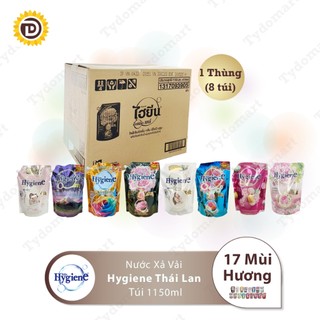 1 Thùng Nước xả vải hygiene Thái lan đậm đặc túi dung tích 1150ml
