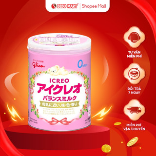Sữa bột glico icreo số 0 balance milk nội địa nhật phát triển toàn diện cho bé 0-12 tháng 820g - bibo mart