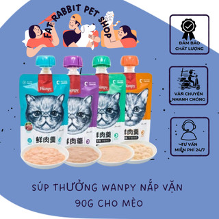 súp thưởng wanpy nắp vặn 90g cho mèo🐶fat rabbit🐱freeship🐱hỏa tốc nội thành