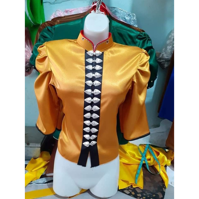 Áo Cóm Dân Tộc Thái lụa phi bóng