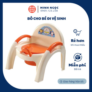 Bô cho bé đi vệ sinh có ghế tựa nhựa Việt Nhật 3091, Ghế bô cho bé đi vệ sinh tiện lợi