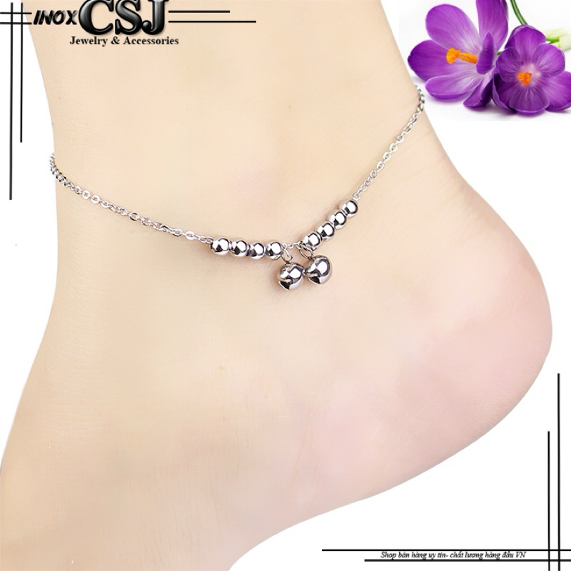 Lắc chân inox bi phối chuông không đen không gỉ