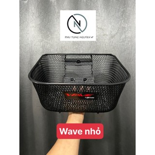 Rổ lưới gắn xe máy Wave NHỎ dưới hàng rẻ đẹp bền tặng kèm ốc gắn rổ