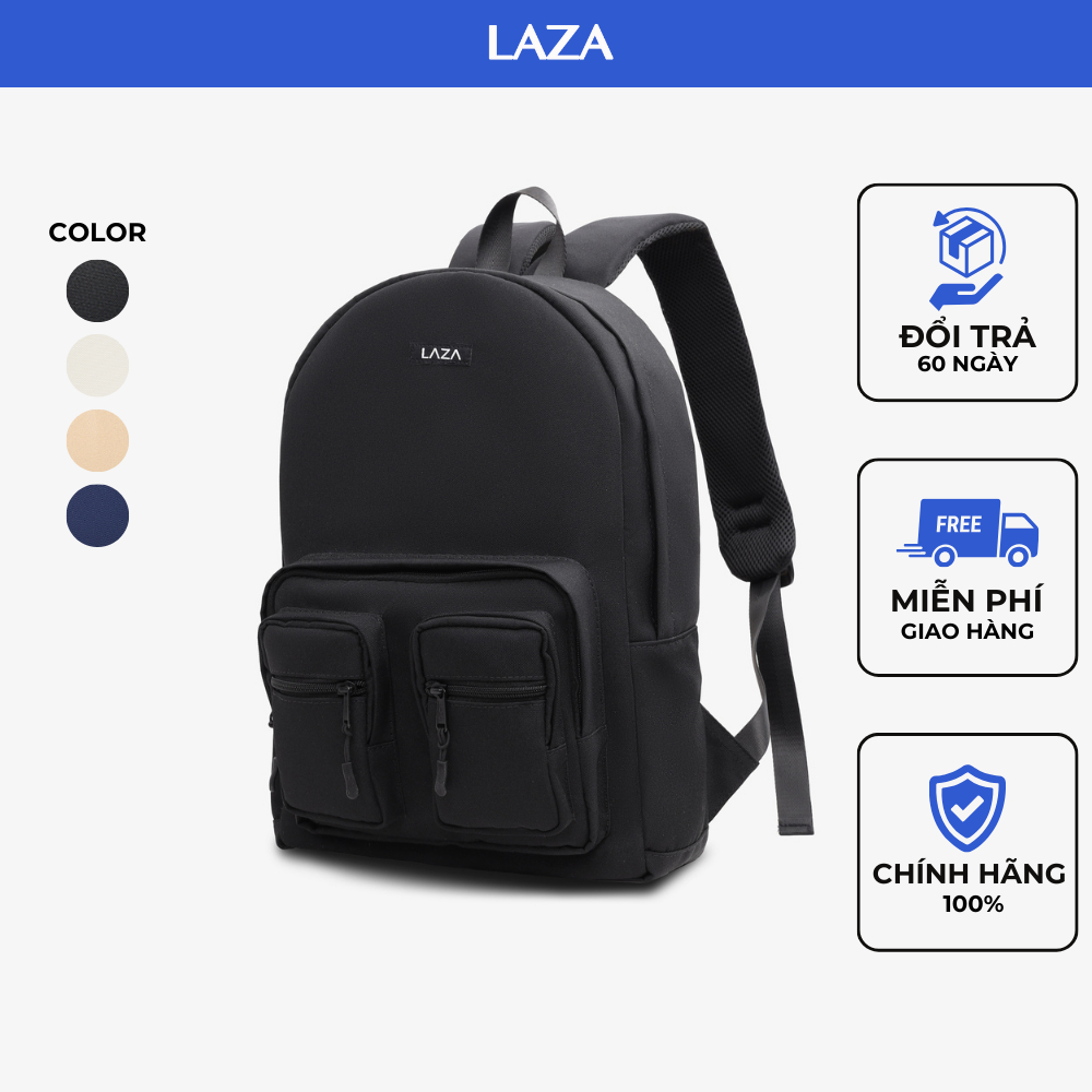 Balo nam nữ LAZA Zio Backpack 516 - Đựng được laptop 15.6inch - Bảo hành chính hãng TRỌN ĐỜI