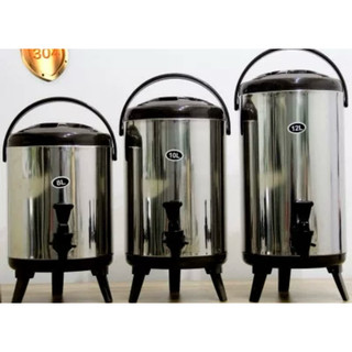 Bình ủ trà giữ nhiệt 6L 8L 10L 12L loại 1 xịn, Bình nước giữ nhiệt inox 304 có vòi chuyên dụng pha trà cao cấp
