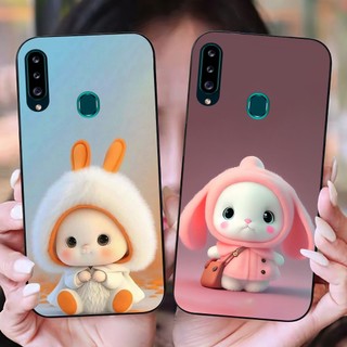 Ốp lưng Samsung a20s in hình thỏ cute xinh đẹp