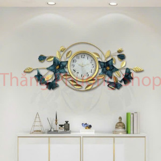 Đồng Hồ Trang Trí, Đồng Hồ Treo Tường Hoa Lá Decor TP-024 ( Hàng Chính Hãng Lianzhuang)