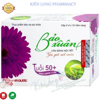 Viên uống Bảo Xuân Tuổi 50+ Nam Dược bổ sung và hỗ trợ cân bằng nội tiết tố nữ Estrogen