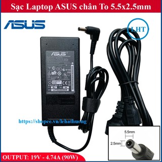 Sạc laptop asus k43s k53s k53sd k53sv output 19v 4.74a chân thường kích thước 5.5mm * 2.5mm - nhập khẩu