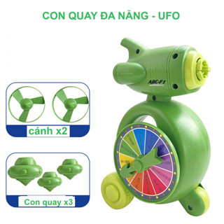 ĐỒ CHƠI CON QUAY ĐA NĂNG UFO CAO CẤP, KẾT HỢP NHIỀU TÍNH NĂNG HẤP ĐẪN DÀNH CHO BÉ