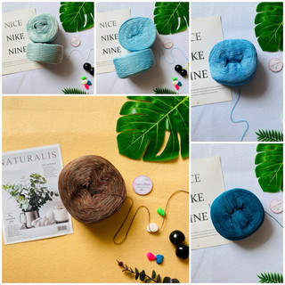 Yarn - sợi lụa latin 100% | sợi màu loang | cỡ sợi ~ 0,8mm | sợi mùa hè cao cấp bóng, mền, đẹp | terri store