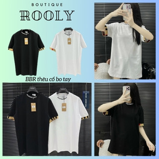 Áo thun nam nữ b.b.r thêu chữ cổ chất cotton cao cấp - áo thun nam nữ form cực chất 2024 - rooly boutique