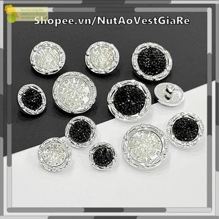 Nút cườm sang trọng, cúc áo nhựa kiểu đẹp size 1.3cm, 1.5cm, 1.8cm, 2cm, 2.5cm