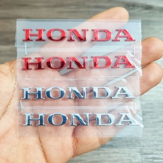 Cặp tem chữ nổi HONDA chất liệu nhựa cứng, kích thước chuẩn ZIN 8cm