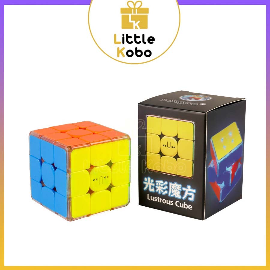 [Có Nam Châm] Rubik 3x3 SengSo Lustrous 3x3 Phát Sáng ShengShou Có Đèn Rubic 3 Tầng Đồ Chơi Trí Tuệ
