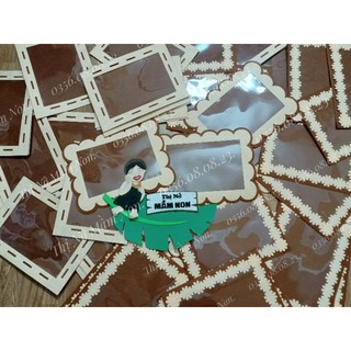 Khung sản phẩm A4 chưa trang trí nỉ tông màu trầm steam trang trí tranh góc mầm non