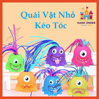   Đồ Chơi Quái Vật Nhỏ Kéo Tóc Bằng Nhựa Mềm Có Tiếng Kêu Vui Nhộn