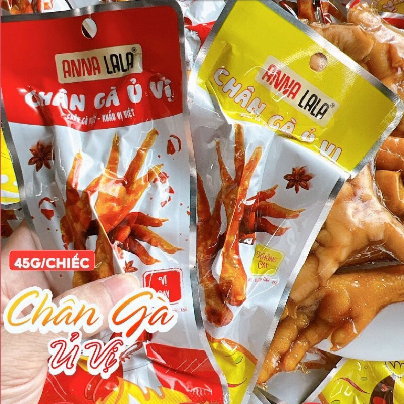 Combo 10 chiếc chân gà Anna Lala có xương Cay và Không Cay