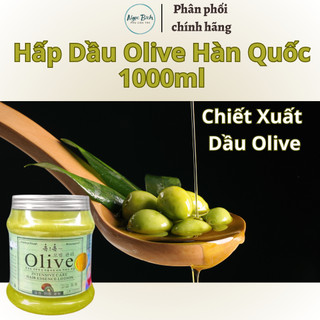 HẤP DẦU MỀM MƯỢT TÓC  OLIVE Hàn Quốc 1000ml( OLIVE NẮP THIẾT)