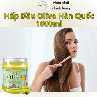 HẤP DẦU MỀM MƯỢT TÓC  OLIVE Hàn Quốc 1000ml( OLIVE NẮP THIẾT)
