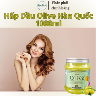 HẤP DẦU MỀM MƯỢT TÓC  OLIVE Hàn Quốc 1000ml( OLIVE NẮP THIẾT)