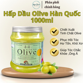 Hấp dầu mềm mượt tóc olive hàn quốc 1000ml