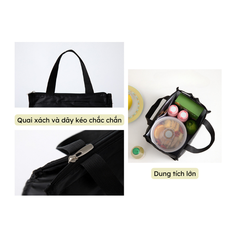Túi đựng cơm giữ nhiệt Uchan đa năng tiện dụng Túi giữ nhiệt cao cấp size lớn size nhỏ TC91 | BigBuy360 - bigbuy360.vn