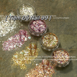Nhũ mix xà cừ, nhũ xà cừ nail lẻ hũ