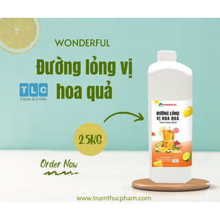 Siro đường lỏng vị hoa quả Wonderful 2.5kg