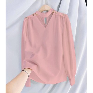 ÁO DÂY CỔ CÁCH ĐIỆU VAI TAY DÀI💕𝑭𝑹𝑬𝑬𝑺𝑯𝑰𝑷💕[Giá gốc tận xưởng][Giá tốt /giá rẻ]